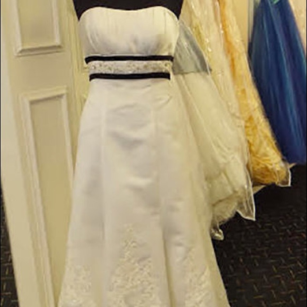 Wedding Dress Black and White
